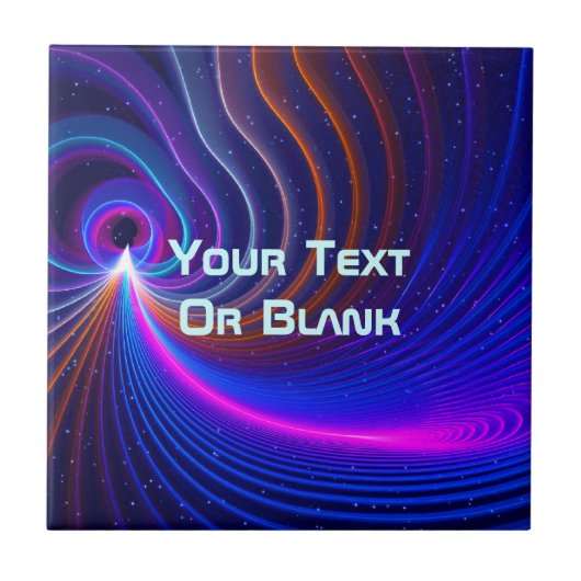 Die Krümmung des Weltraums Fliese (Vorderseite)