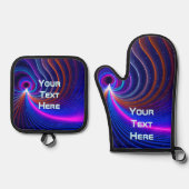 Die Krümmung des Weltraums Ofenhandschuh & Topflappen-Set (Vorderseite)