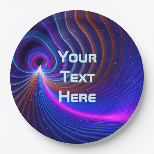 Die Krümmung des Weltraums Pappteller (Vorderseite)