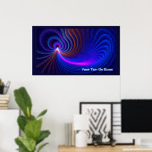 Die Krümmung des Weltraums Poster (Heimbüro)