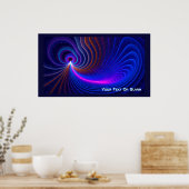 Die Krümmung des Weltraums Poster (Küche)