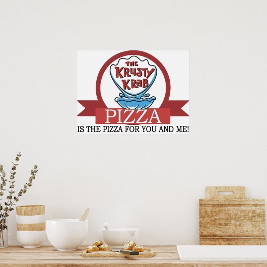 Die Krusty Krab Pizza Poster (Küche)