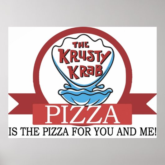 Die Krusty Krab Pizza Poster (Vorne)