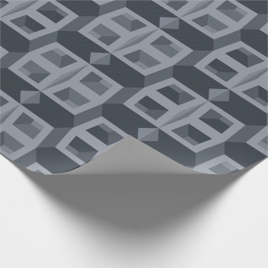 Die kubische Illusion Geschenkpapier (Ecke)