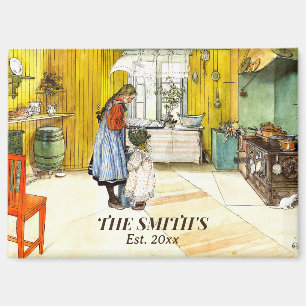 Die Küche Carl Larsson Vintage schwedische Kunst Magnet
