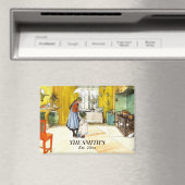 Die Küche Carl Larsson Vintage schwedische Kunst Magnet (In Situ (Geschirrspüler))