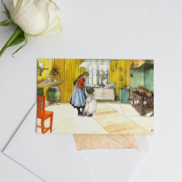 Die Küche Carl Larsson Vintage schwedische Kunst Postkarte