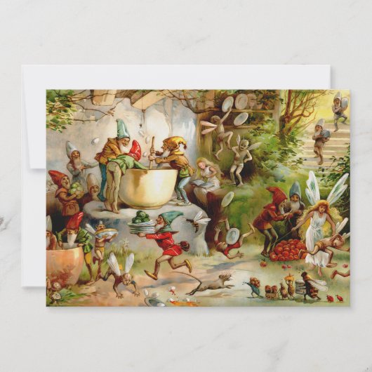 Die Küche der Gnome - 1895 Einladung (Vorderseite)