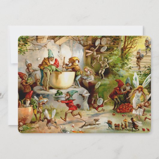 Die Küche der Gnome - 1895 Einladung (Vorderseite)