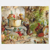 Die Küche der Gnome - 1895 Fleecedecke (Vorderseite (Horizontal))