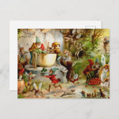 Die Küche der Gnome - 1895 Postkarte (Vorne/Hinten)