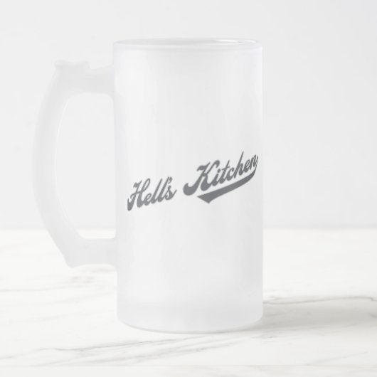 Die Küche der Hölle Mattglas Bierglas (Links)