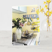 Die Küche des Patsys - Buchstabe-Karte Karte (Gelbe Blume)