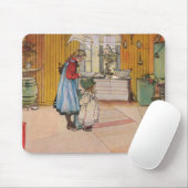 Die Küche durch Carl Larsson-Kunst-Druck Mousepad (Mit Mouse)