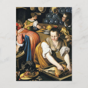 Die Küche im Detail von Vincenzo Campi Postkarte
