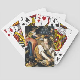 Die Küche im Detail von Vincenzo Campi Spielkarten