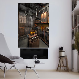 Die Küche in meinem Apartment | AI Art Poster