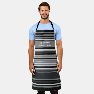 Die Küche ist mein glücklicher Ort Stripte Schü Schürze