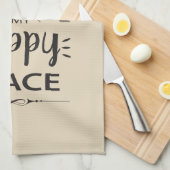 Die Küche ist mein glücklicher Platz Küchentuch (Viertel Falte)