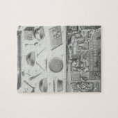 Die Küche und die Ausrüstung eines Bäckers, vom Puzzle (Horizontal)