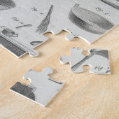 Die Küche und die Ausrüstung eines Bäckers, vom Puzzle (Seite)