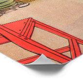 Die Küche von Carl Larsson, 1898 Poster (Ecke)