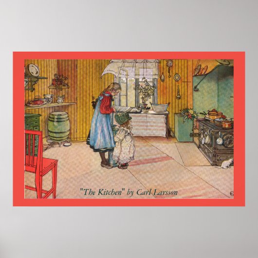 Die Küche von Carl Larsson Fine Art Poster (Vorne)