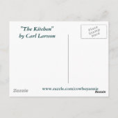 Die Küche von Carl Larsson Postkarte (Rückseite)