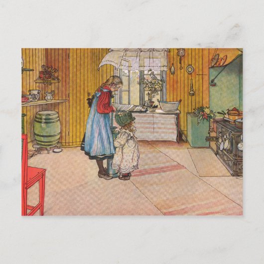 Die Küche von Carl Larsson Postkarte (Vorderseite)