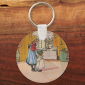 Die Küche von Carl Larsson, schwedischer Künstler Schlüsselanhänger (Vorderseite)
