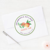 Die Küche von Oma aus Liebe Peach Jam Runder Aufkleber (Umschlag)