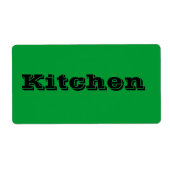 Die Küchen bewegen Labels in Grün (Vorne)