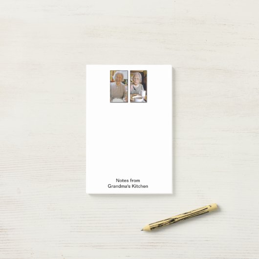 Die Küchen-große Post-Itanmerkungen der Großmutter Post-it Klebezettel (Auf Schreibtisch)