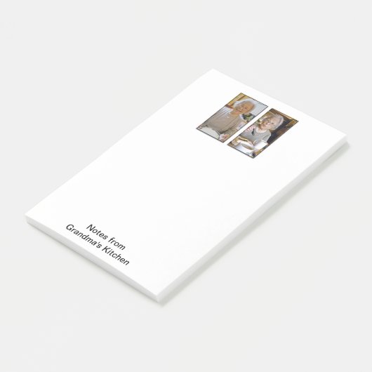 Die Küchen-große Post-Itanmerkungen der Großmutter Post-it Klebezettel (angewinkelt)