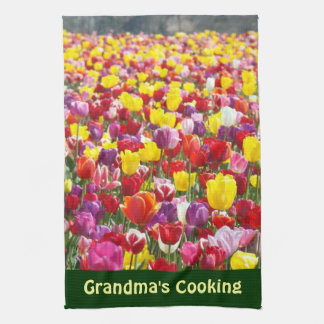 Die Küchen-Handtuch-Frühlings-Tulpe der Großmutter Küchentuch