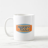 Die Küchen-Logo-Einzelteile des Wohlstandes Kaffeetasse (Links)