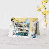 Die Küchen-Regale des Patsys Karte (Gelbe Blume)