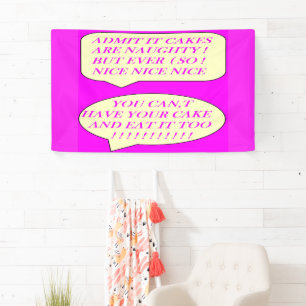 Die Kuchen sind gut für die Liebhaber von Lebensmi Banner