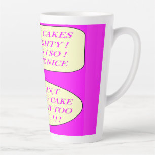 Die Kuchen sind gut für die Liebhaber von Lebensmi Milchtasse