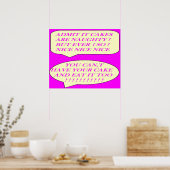 Die Kuchen sind gut für die Liebhaber von Lebensmi Poster (Küche)