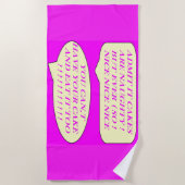 Die Kuchen sind gut für die Liebhaber von Lebensmi Strandtuch (Vorderseite)