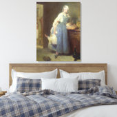 Die Küchenhilfe mit Bestimmungen, 1739 Leinwanddruck (Insitu (Schlafzimmer))