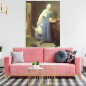 Die Küchenhilfe mit Bestimmungen, 1739 Leinwanddruck (Insitu (Wohnzimmer))