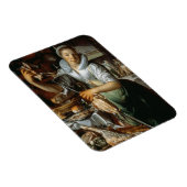 Die Küchenmädchen (mit Christus, Maria und Martha) Magnet (Rechte Seite)