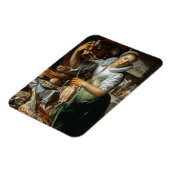 Die Küchenmädchen (mit Christus, Maria und Martha) Magnet (Linke Seite)