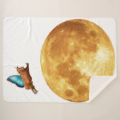 Die Kuh flog über den Mond-Sherpa-Decken Sherpadecke (Vorderseite (Horizontal))