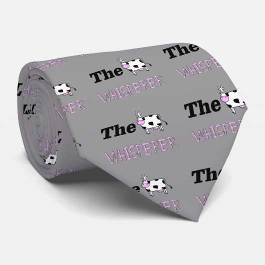 Die Kuh flüstert Geschenke Krawatte (Gerollt)