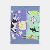 Die Kuh gesprungen über den Mond Fleecedecke (Vorderseite)