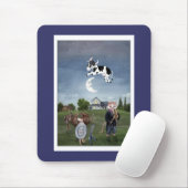 Die Kuh gesprungen über den Mond Mousepad (Mit Mouse)
