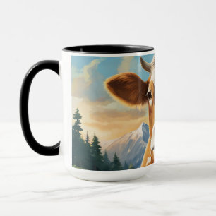 Die Kuh in den Bergen Tasse